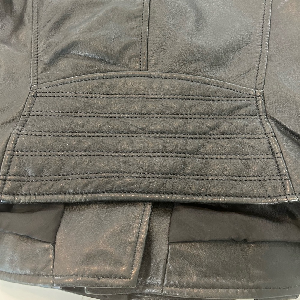 Diesel Black Leather Jacket! - Picture 6 of 16
